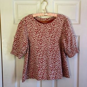 EUC LOFT Animal Print Top, size M.